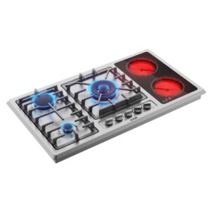 اجاق گاز استیل/سرامیک آلتون SC518EN