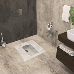 توالت ایرانی چینی کرد فلوریا تخت بدون ریم