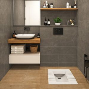 توالت ایرانی چینی کرد آویسا تخت بدون ریم