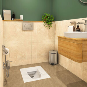 توالت ایرانی چینی کرد آوینا تخت بدون ریم