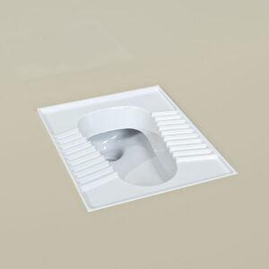 توالت ایرانی چینی کرد تولیپ تخت ریم بسته